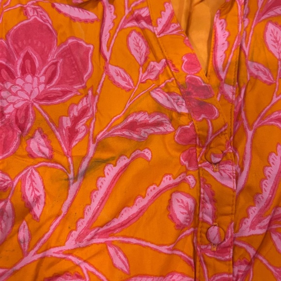 Sugarlips Rea Floral Stacie Button Down Mini Dress, 1X - Picture 8 of 8